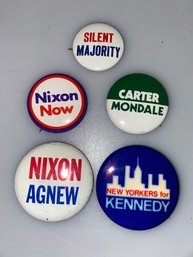 Vintage Presidential Campaign Pins