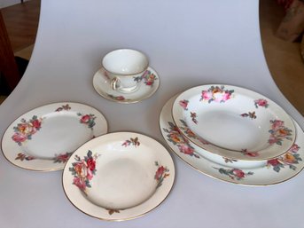 Sango Made In Japan Set Of China Service For 12 With Many Extra Service Pieces And Platters