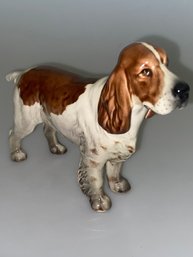 Beswick England Brown & White Spaniel Dog  E