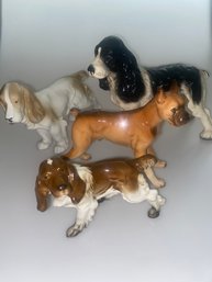 Lot Of 4 Assorted Dog Figurines