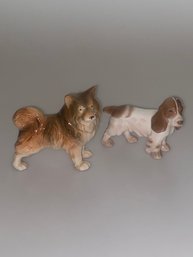 Pair Of Vintage Dog Figurines