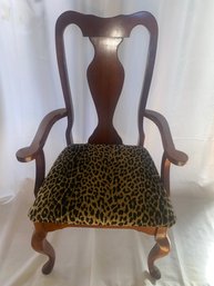 Arm Chair With Leopard Seat
