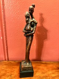 Mother And Baby Metal Statue. Austin Productions