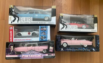 Lot Of 5 NIB Elvis Presley Model Cars