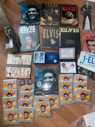 Lot Of Elvis Books, Cards, Memorabilia