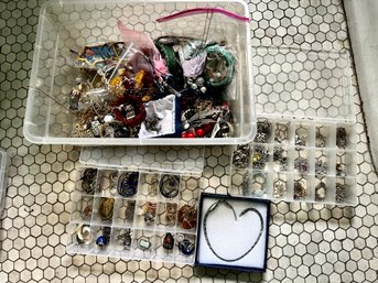 Large Mixed Lot Of Jewelry