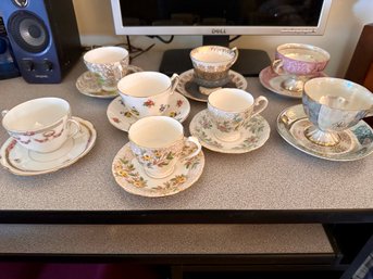 Lot Of 8 Cups And Saucers