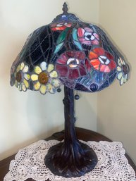 Floral Stained Glass Table Lamp