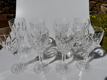 Lot Of Eight 7 Inch Waterford Glasses