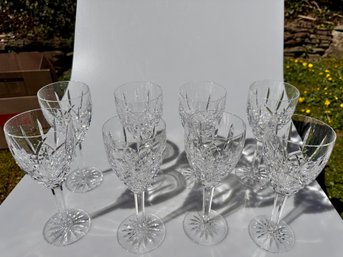 Lot Of Eight 8 Inch Waterford Glasses