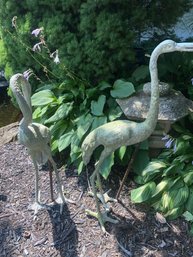 Pair Of Metal Garden Birds