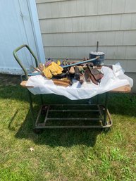 Garden Cart With Assorted Tools