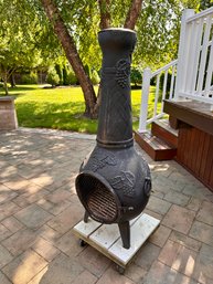 Cast Iron Chiminea With Cover