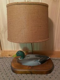 Vintage Mallard Duck Table Lamp