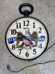 Vintage Electric Americana Wall Clock