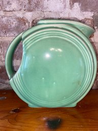 Unmarked Green Disc Pitcher