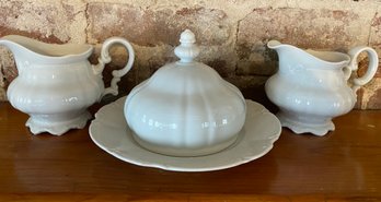 Hutschenreuther Sylvia Collection Butter Dish, Creamers