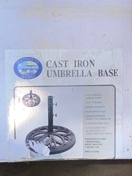NIB Cast Iron Umbrella Base