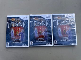 Wii Game Titanic.  Lot Of 3
