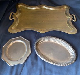 Brass Tray & Platters