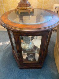 Display End Table Cabinet