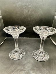 Vintage Lead Crystal Candle Holders