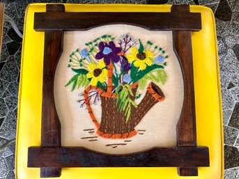 1970s Framed Embroidery