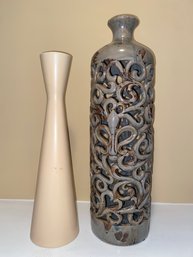 Pair Of Tall Decorative Vases