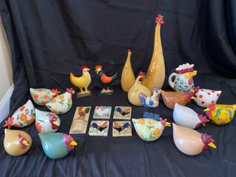 Large Lot Of Assorted Chickens