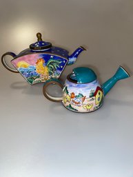 Kelvin Chen Teapots  Vintage Mini Hand-painted