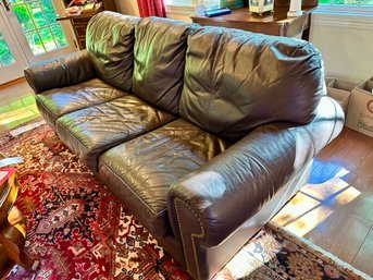 Leather Sleeper Sofa - Queen