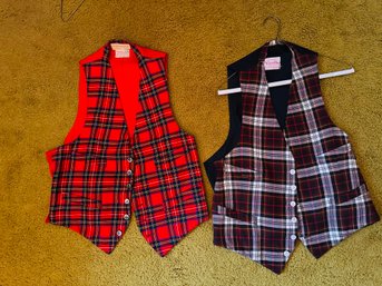 Vintage Vests.  Womens.  Small