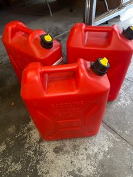 3 Large Gas Containers (empty)