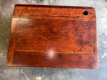 Antique Student Desk Top