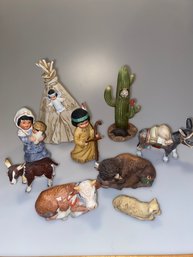 Vintage Sagebrush Kids Gregory Perillo Nativity Set