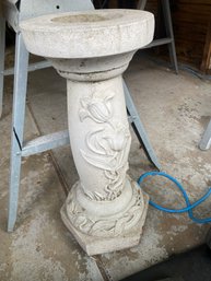 Cement Bird Bath Base