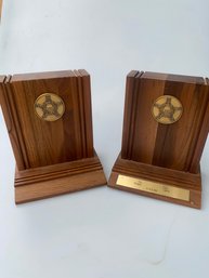 Bookends Gifted From The U.S. Secret Service