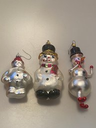 Radko Snowman Trio Ornaments