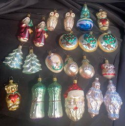Lot Of 21 Made In Germany Glass Ornaments