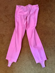 Vintage Pink Stirrup Pants Small