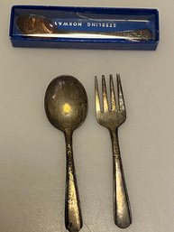 Sterling Baby Fork & Spoon