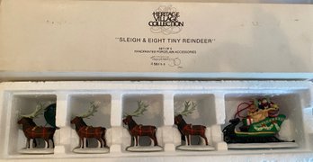 VILLACE COLLECTION 'SLEIGH & EIGHT TINY REINDEER''