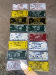 Lot Of Town Of Hempstead Tow Car License Plates