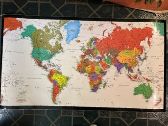 Large Laminated World Map