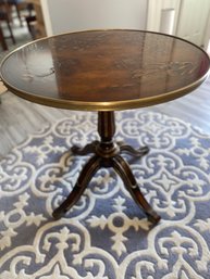 Theodore Alexander LAMP TABLE GLD/BLK MAHOG FIN