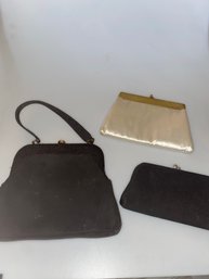 Set Of 3 Vintage 1950-60s Evening Bags