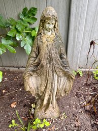 Virgin Mary Cement Garden Statue. HEAVY