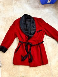 Vintage Mens Smoking Jacket. Large