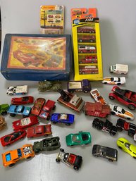 Lot Of Vintage Matchbox & Hot Wheels With Collector Cases