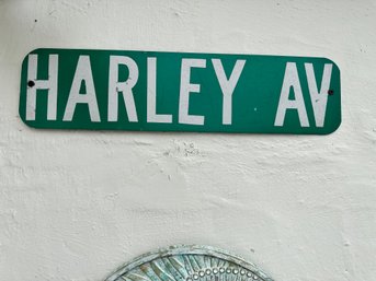 Harley Ave Metal Sign